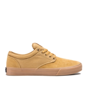 Tenis Bajos Supra CHINO Hombre Tan/goma (MX-31278)